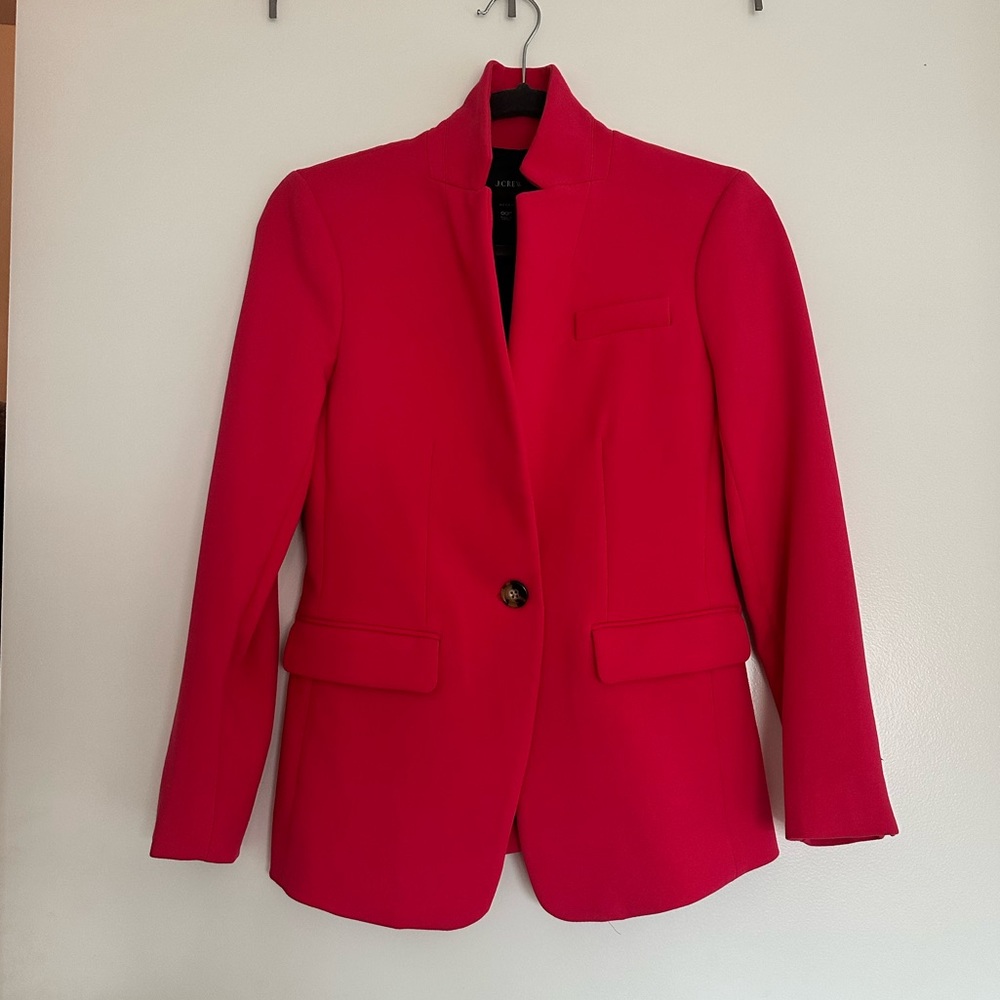 J. Crew 00P Regent Blazer Hot Pink